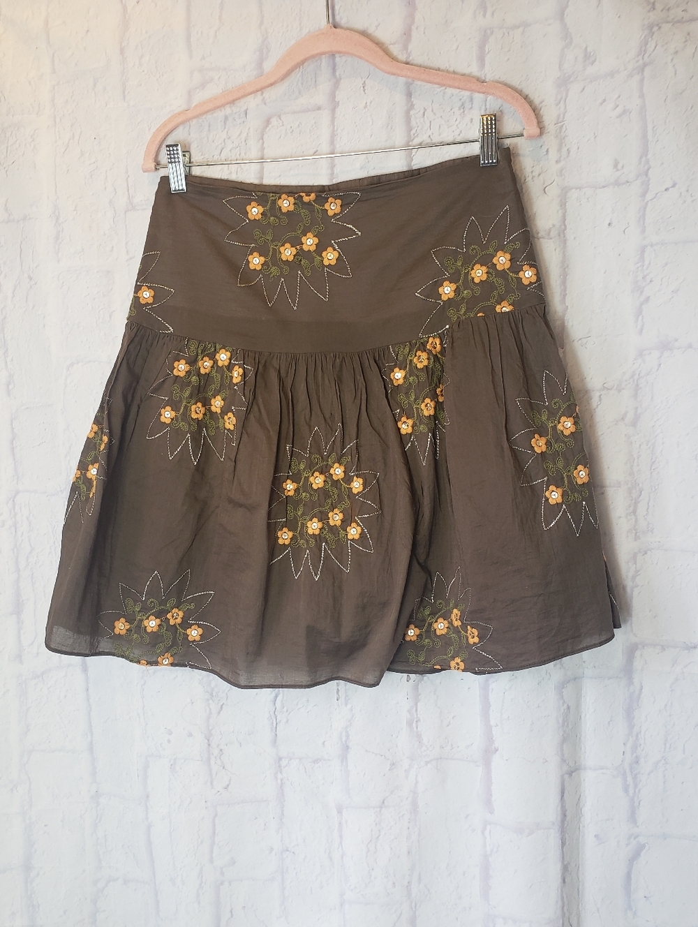 LIQUID Embroidered & Sequined Full Skirt 4